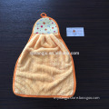 hebei gaoyang alibaba china supplier hanging microfiber coral fleece hand towel 30*45cm